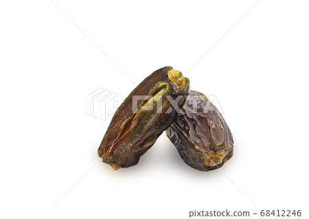 Dried Medjoul date fruit on white isolated 68412246