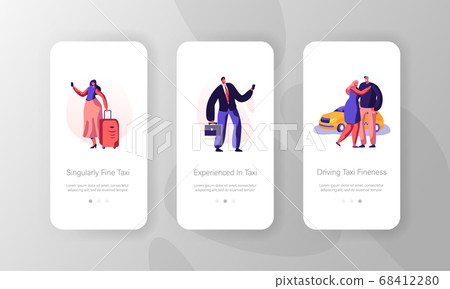 Taxi Service Concept for Website or Web Page 68412280