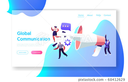 Global Communication Concept, Marketing Team 68412629