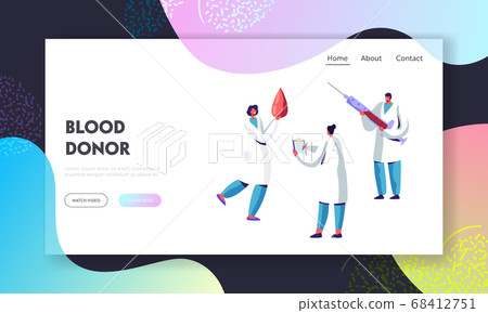 Blood Donor Bank Charity, Transfusion, Website 68412751