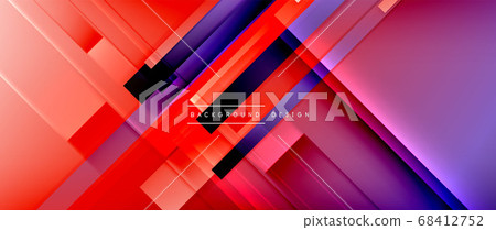 Dynamic lines on fluid color gradient. Trendy geometric abstract background for your text, logo or graphics Dynamic lines on fluid color gradient. Trendy geometric abstract background for your text, logo or graphics 68412752