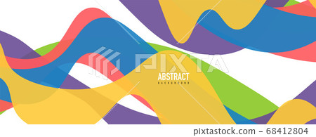 Fluid wave colorful abstract background. Dynamic colorful vibrant vector design Fluid wave colorful abstract background. Dynamic colorful vibrant vector design 68412804