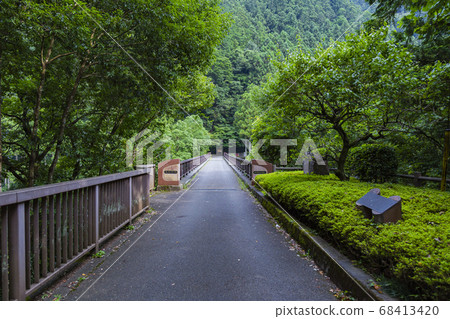 Okutama Sumakyo Bridge over Sumakyo August Okutama Sumakyo Bridge over Sumakyo August 68413420