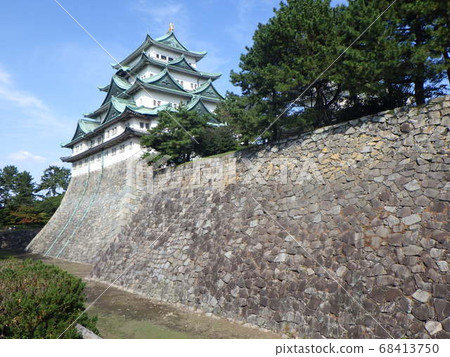 Aichi Prefecture Nagoya Castle Great Tower and Ishigaki 68413750
