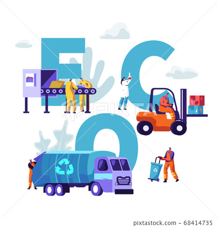 Garbage Recycling Concept. Scientist Test Water 68414735