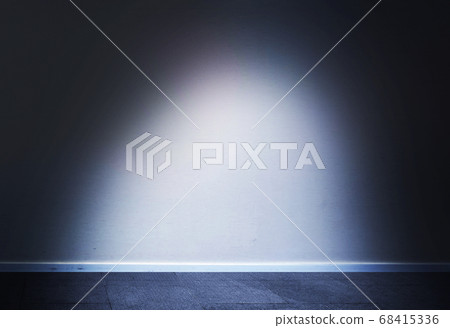 Empty room with white wall and light Empty room with white wall and light 68415336
