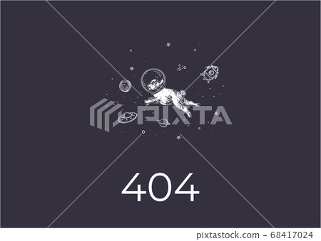 Page 404. Link to non-existent page. Space, astronomy. 68417024