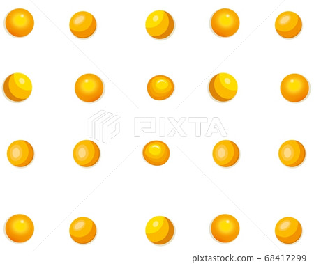 Chicken egg yolk seamless pattern on transparent background. Yolk background for poultry farming products. Packaging design. Chicken egg yolk seamless pattern on transparent background. Yolk background for poultry farming products. Packaging design. 68417299