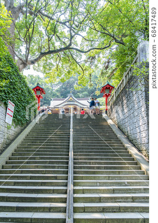 [Kanagawa] Stone steps to Hetsugu Shrine at Ejima Shrine 68417489