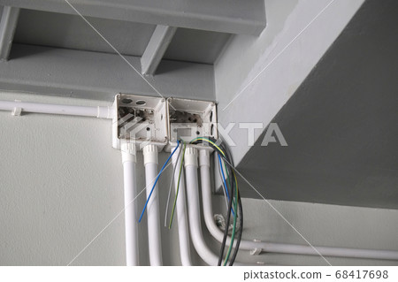 Installation Electrical System Wiring the Wall, Electrical Pipeline Service System Installation. Installation Electrical System Wiring the Wall, Electrical Pipeline Service System Installation. 68417698