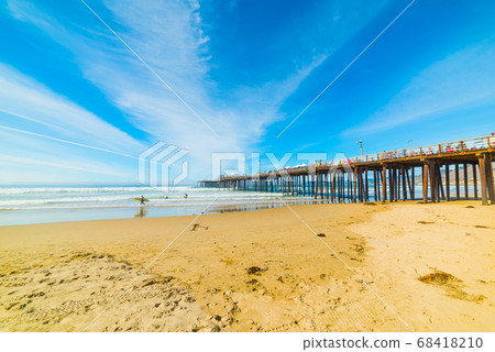 Surfers in Pismo Beach 68418210