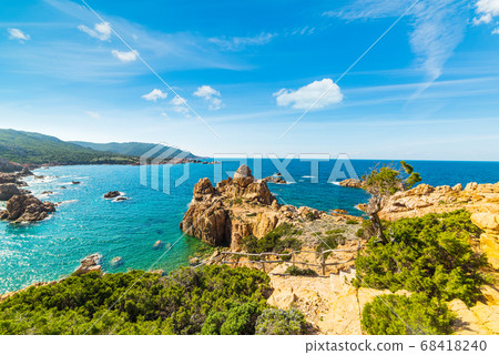 Rocky coastline in Costa Paradiso Rocky coastline in Costa Paradiso 68418240