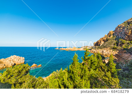 Clear sky over Costa Paradiso Clear sky over Costa Paradiso 68418279