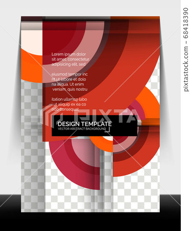 Circle design a4 flyer print template, annual report design Circle design a4 flyer print template, annual report design 68418390