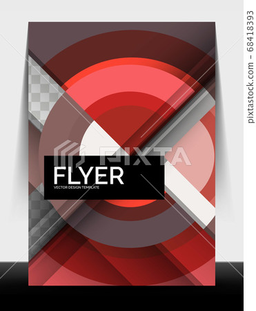 Circle design a4 flyer print template, annual report design Circle design a4 flyer print template, annual report design 68418393