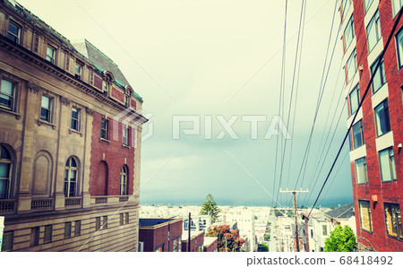 grey sky in San Francisco grey sky in San Francisco 68418492