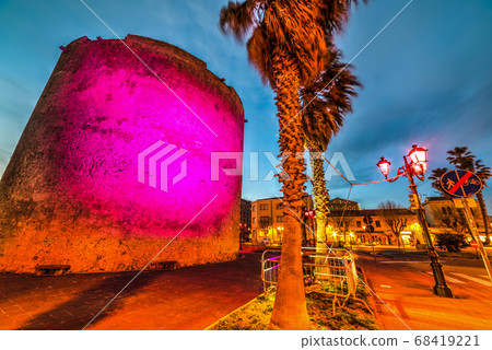Colorful night in Alghero Colorful night in Alghero 68419221