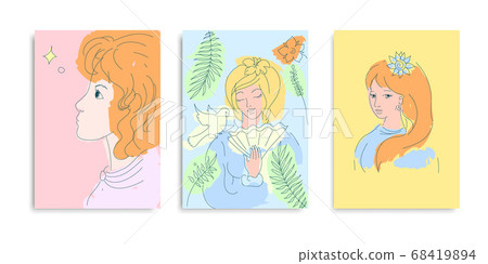 Modern vector art posters. Vector. Modern vector art posters. Vector. 68419894