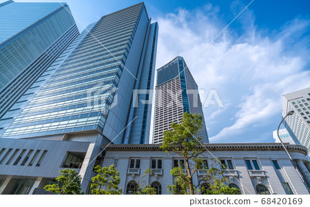 View of Yokohama cityscape of Japan, Tower Mansion, etc. 68420169