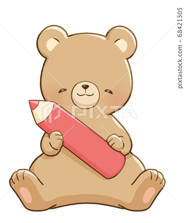 微笑熊和鉛筆 68421305
