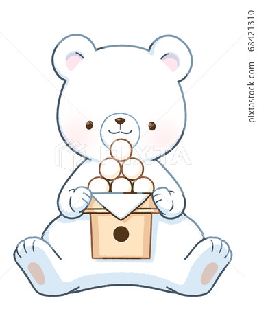 Polar bear and moon dumplings Polar bear and moon dumplings 68421310