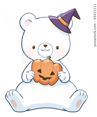 北極熊和萬聖節（南瓜） 68421311