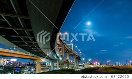 Urban landscape Night view of Kohoku Junction 68422020