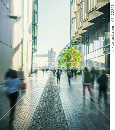 business people, modern buildings and Tower 68422208