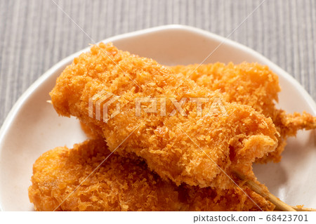 Kushi cutlet (fried skewers). Kushi cutlet (fried skewers). 68423701