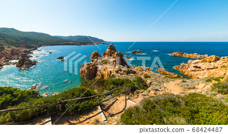 blue and yellow shoreline blue and yellow shoreline 68424487