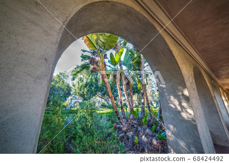 Arches in Balboa park 68424492