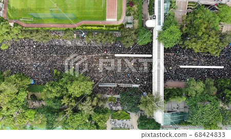 2 million protesters stand out to oppose a controversial extradition bill which may include china. june 12 2019 68424833