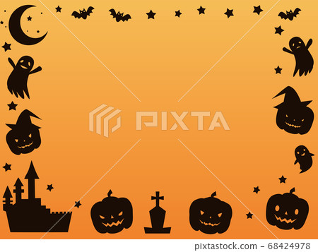 Halloween event illustration card material 68424978
