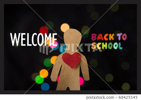 Back to School banner. Education and school Back to School banner. Education and school 68425545