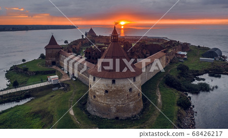 Oreshek fortress in the early morning 68426217