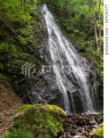 Akigawa Valley Waterfall and Clear Stream 68426377