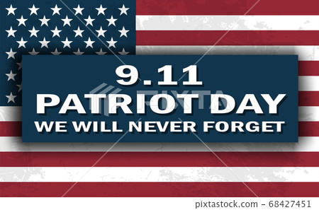 Sept 11 patriot day Usa flag poster 68427451