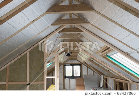 Unfinished residential loft conversion 68427866