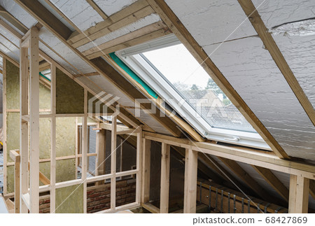 Unfinished residential loft conversion Unfinished residential loft conversion 68427869