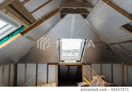 Unfinished residential loft conversion Unfinished residential loft conversion 68427871
