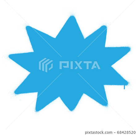 graffiti blue star sticker sprayed in blue over white graffiti blue star sticker sprayed in blue over white 68428520