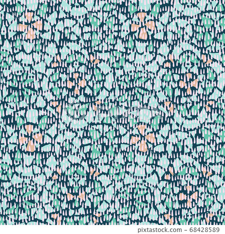 Geometric abstract seamless pattern. Stained glass mosaic ornament. Kaleidoscope lace grid background. Geometric abstract seamless pattern. Stained glass mosaic ornament. Kaleidoscope lace grid background. 68428589