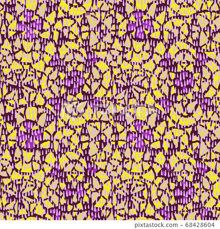 Geometric abstract seamless pattern. Stained glass mosaic ornament. Kaleidoscope lace grid background. Geometric abstract seamless pattern. Stained glass mosaic ornament. Kaleidoscope lace grid background. 68428604