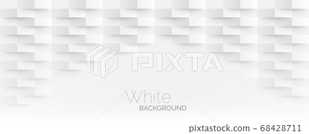 3D Futuristic white paper corners mosaic white - Stock Illustration  [68428711] - PIXTA