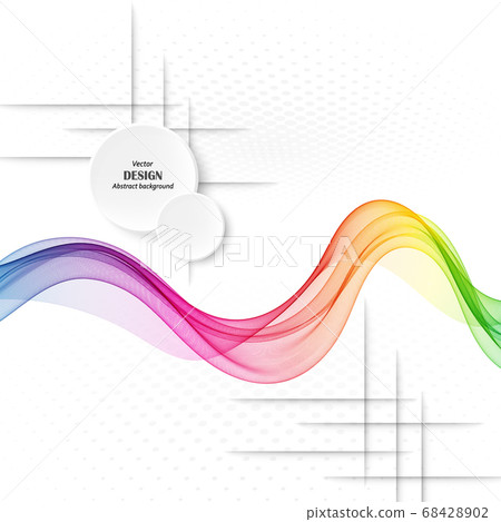 Abstract colorful background with wave, vector illustration Abstract colorful background with wave, vector illustration 68428902