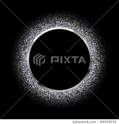 Silver glitter design background. Vector Illustration eps10 68429034