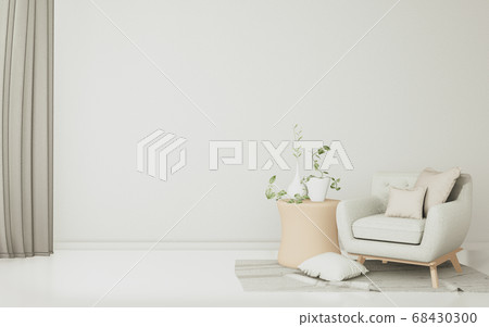 Minimalist modern living room with wood floor and Minimalist modern living room with wood floor and 68430300