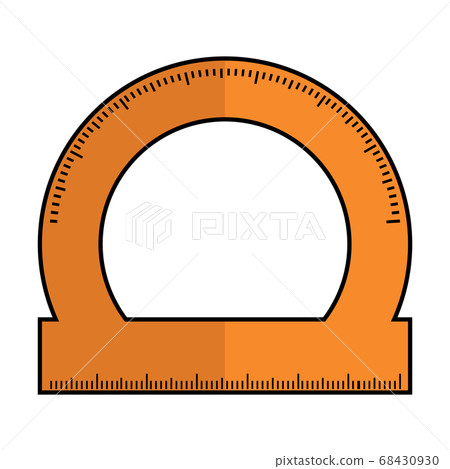 Isolated protractor icon - Stock Illustration [68430930] - PIXTA