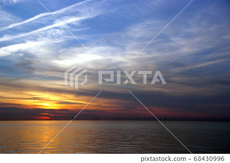 Eolian field and wind turbines Eolian field and wind turbines 68430996