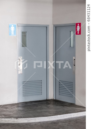 Male toilet door and female toilet door of the 68431124
